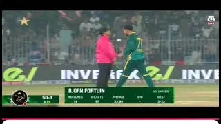 Pakistan South Africa match barber azam and Sam are you partnership jharia 50 partnership rodeo