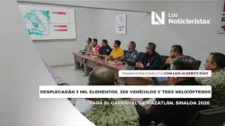 Desplegarán 3 mil elementos, 350 vehículos y tres helicópteros para el Carnaval de Mazatlán 2026