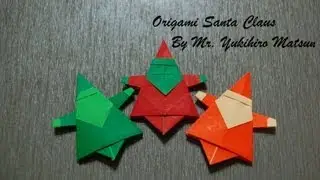 Origami Christmas Santa Claus - How to fold an Origami Santa Claus