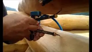 Blockhausbau mit Ruedi Hess in Lungern 11  Juli 2014