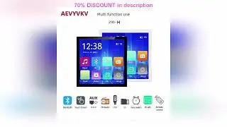 A must-have product! 4inch Bluetooth Wall Amplifier Touch Screen Mini Stereo Amp Home Theater Soun