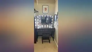 VASAGLE Vanity Table Set, Dressing Table with Stool, Tri-Fold Mirror, 3 Drawers, review