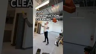 Post Construction Cleaning 🚧 #cleaning #postconstructioncleaning #commercialcleaning #cleanwithme