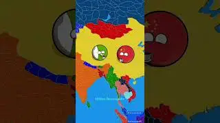 Usa & India Vs China & pakistan 😱#countryballs #pakistan #india #map #shorts