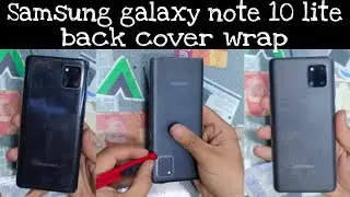 Samsung galaxy note 10 lite back cover wrap