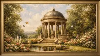 Romantic English Garden TV Frame Art: 3 Hours of Summer Flowers & Butterflies | Cozy Oil Painting