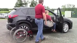 Multi-Lift Disability Handicap  Lift with Speedy-Bar in Mazda CX-5 CX5 (entering) *