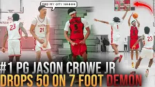 #1 PG Jason Crowe Jr DROPS 50 & HITS GAME WINNER vs 7ft TOP Center?! Inglewood vs Pasadena🔥