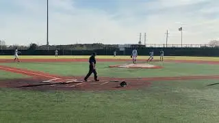 Tomball Kings vs Covenant. Line out to Aidan Harris.  Isaac Gidden pitching.