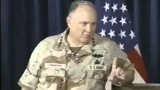 Gen Norman Schwarzkopf Minefield Response to Journalist