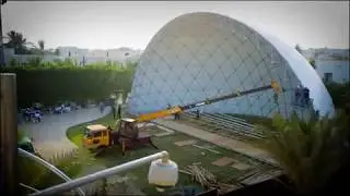 OCTA 30 Dome in half. Event Arena ME .  Wedding in Karachi , Pakistan
