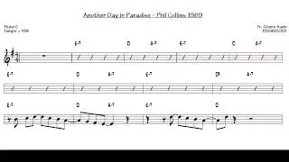 Another Day in Paradise - Phil Collins 1989 (Flute C) [Sheet music]