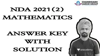 NDA 2021 2 mathematics answer key with solution By Sandeep Brar
