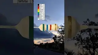Carbon resistor values ​​with green, blue, red and gold colors #tips #value #resistor #color #code