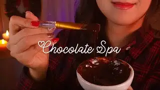 ASMR Dreamy Chocolate Spa Before Bed 🍫 W/ Layered Sounds (No Talking)