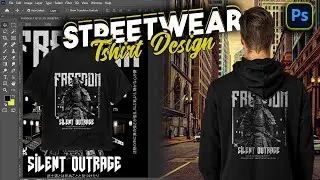 Japanese Streetwear T-Shirt Design | Anime-Inspired Graphic Tee | Photoshop T-shirt&nbsp;Tutorial&nbsp;2025