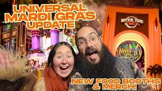 Universal Studios Mardi Gras Is Taking Over! 🎭 NEW Food Booths, Merch & Stages