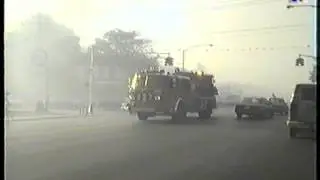 FDNY American La France E227 arrives at a 5 alarm blaze, 1993