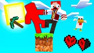 NOVO PARTICIPANTE NO MINECRAFT HARDCORE EM APENAS UM BLOCO !