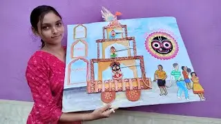 Jagannath Rath Yatra special Drawing video 2025 // How to Draw Rath Yatra special Drawing #video //