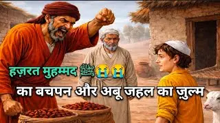 हज़रत मुहम्मद ﷺ का मासूम बचपन 😢 | अबू जहल का ज़ुल्म | Islamic Emotional Story #prophetstories #story