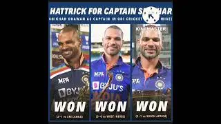 Hattrick For Kaptan Shikhar| Shikhar Dhawan Captain in ODI Cricket (Series Wise) #worldcup2022