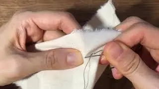 Uneven basting stitch