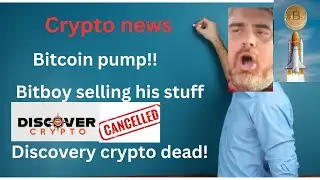 Bitcoin to 30k! Bitboy selling his stuff! Discovery crypto dead?