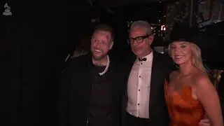 JEFF GOLDBLUM & JELLY ROLL Backstage At The 2026 GRAMMYs
