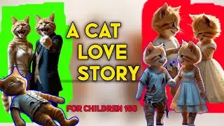 A cat love story 4k HD ||  cat love ai create || For Children 160  #cartoon #aivideo