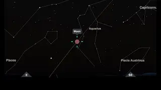 Total Lunar Eclipse (Blood Moon) - September 7&ndash;8, 2025 (Night Sky Animation)