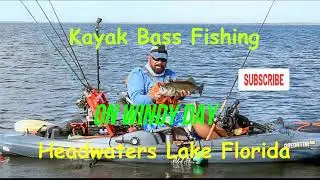 Kayak Fishing for Bass on Headwaters Lake.