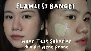 MAKEOVER HYDRASTAY CUSHION Review di kulit berjerawat ?!! + Wear Test | Indonesia | Dear Laura