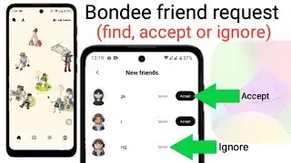 friend request in Bondee || how to find accept or ignore friend request on your Bondee account