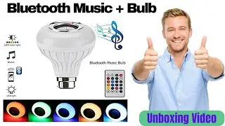 Bluetooth Music 🎶 + Bulb💡Unboxing video #trending 