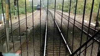 Chennai Rajdhani loco cab ride near Gwalior