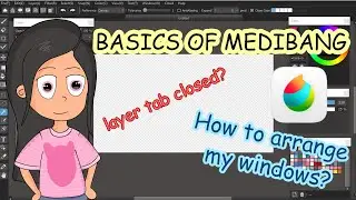 Medibang tutorial for Beginners  | Windows arrangement | Basics of Medibang