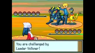 Pokemon Platinum Redux - Sinnoh Leader Volkner 1 @ Valor Lakefront (Singles, Hardcore Mode)