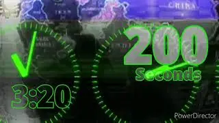 JCTG 200 Seconds (3:20 Minutes) Countdown - Remix BBC World News 2018 (World clock motion Version)