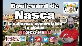 Esta es la avenida mas comercial de Nasca, Per&uacute;