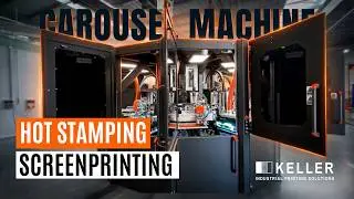 KELLER Carousel machine for screen printing and hot stamping