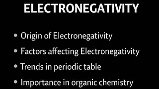 Electronegativity Explained | Origin, Factors Affecting, Periodic Trends & Importance | Easy Notes 