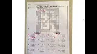 3rd math crossword