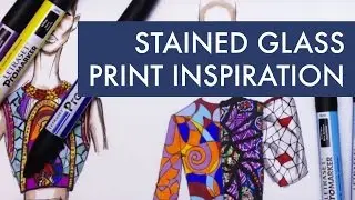 STAINED GLASS PRINT INSPIRATION P.1 | Fashion Drawing