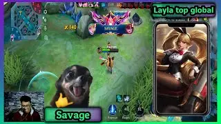 ✔️Layla savage Global bolsita de oro⚜️𝙆𝘼𝙀𝙇 𝙉𝙊 𝙈𝙄  #MLBBLatam #MLBBenvivo