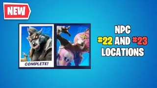 RAGSY & DIRE NPC LOCATION - FORTNITE CHARACTERS 22 & 23 (NEW NPC PUNCHCARDS)