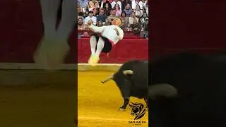 🤯SALTO IMPOSIBLE DE &ldquo;JUANCAR&rdquo;‼️#toros #bull #zaragoza