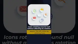 Icons rotating around Null | After Effects #tutorial #motiongraphics