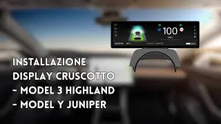 Schermo cruscotto con videocamera anteriore supporto a CarPlay/AndroidAuto - Tesla Model 3 e Model Y