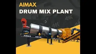 Aimax ADM 50 Drum Mix Plant Gambia Africa | Hot Mix Plant | Asphalt Drum Mix Plant